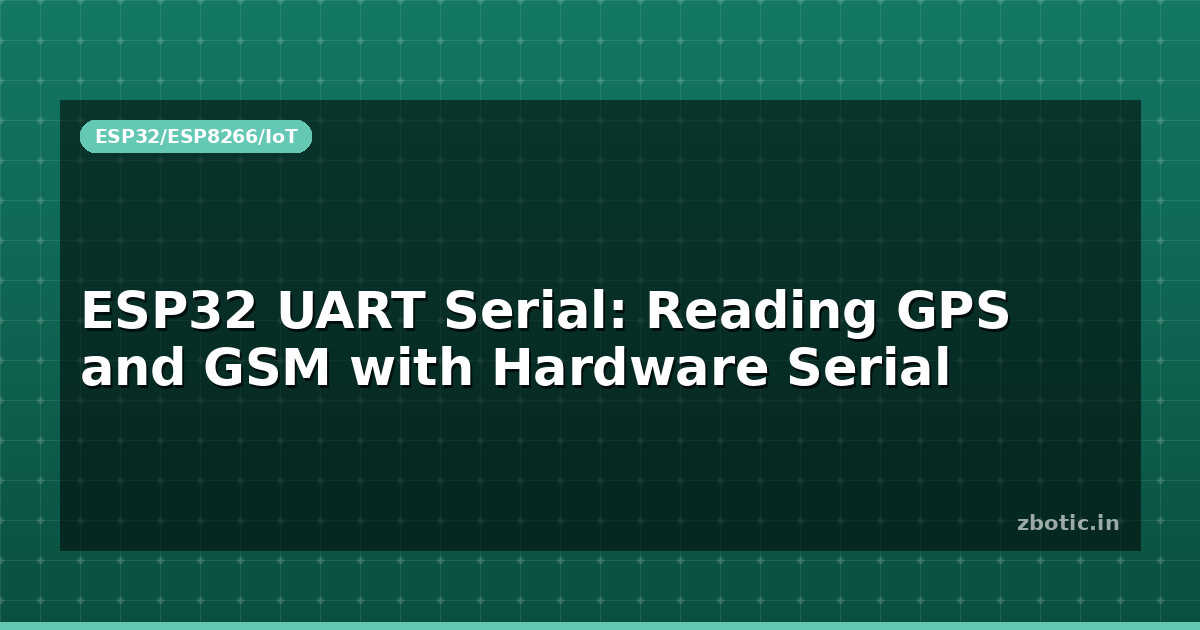 ESP32 UART Serial: Reading GPS and GSM with Hardware Serial - Zbotic