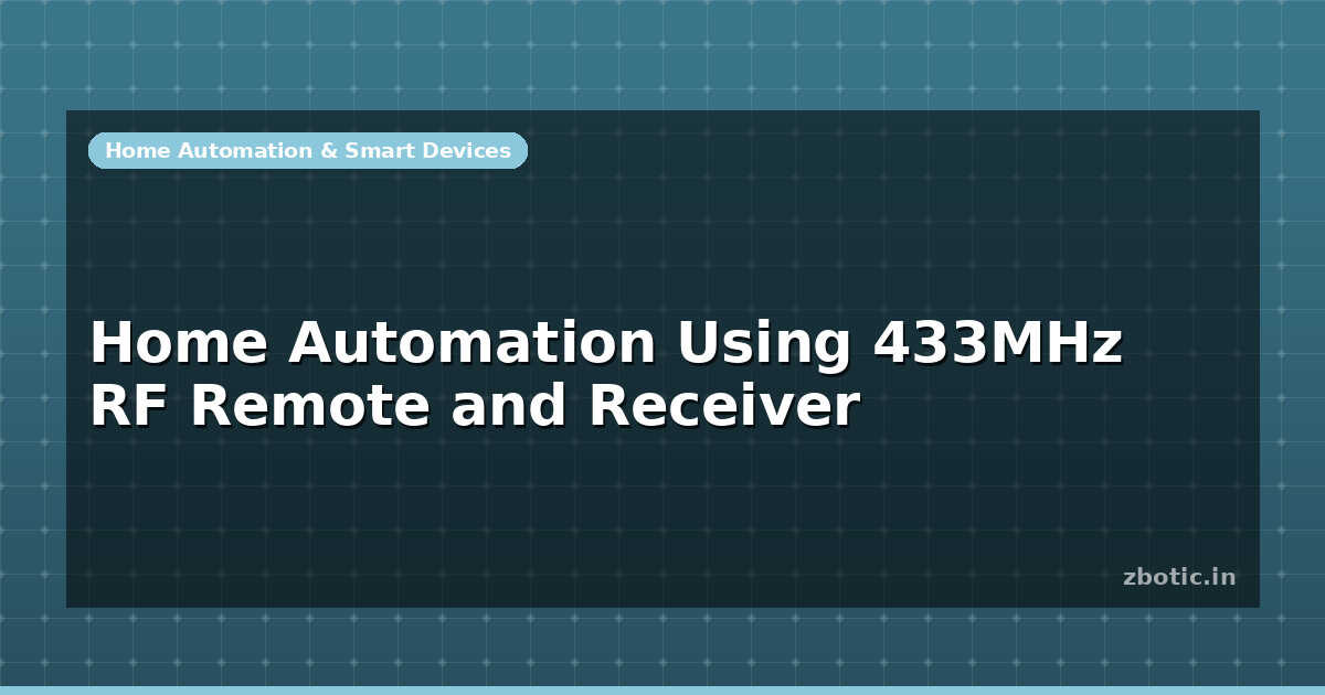Photo inspiration: Picture Idea: Home Automation Using 433Mhz Rf Remote And Receiver