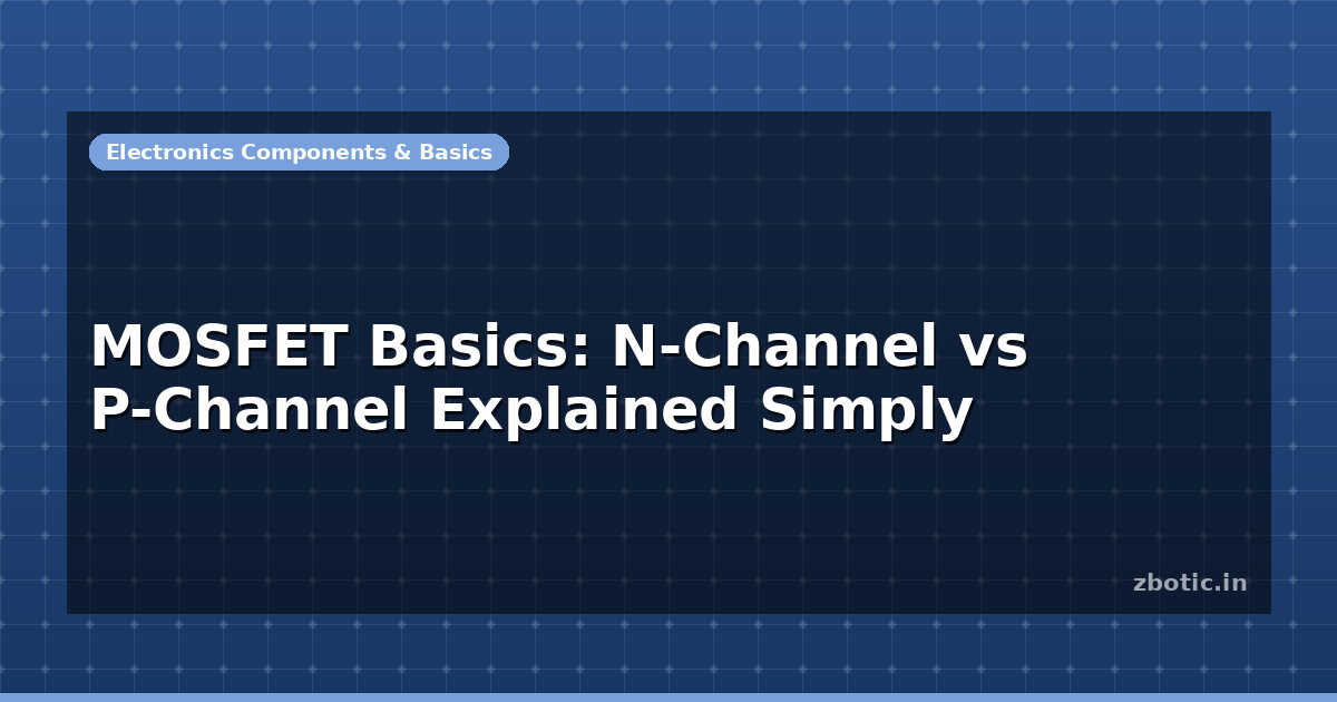 N Channel Graph MOSFET Basics: N-Channel vs P-Channel Explained Simply - Zbotic