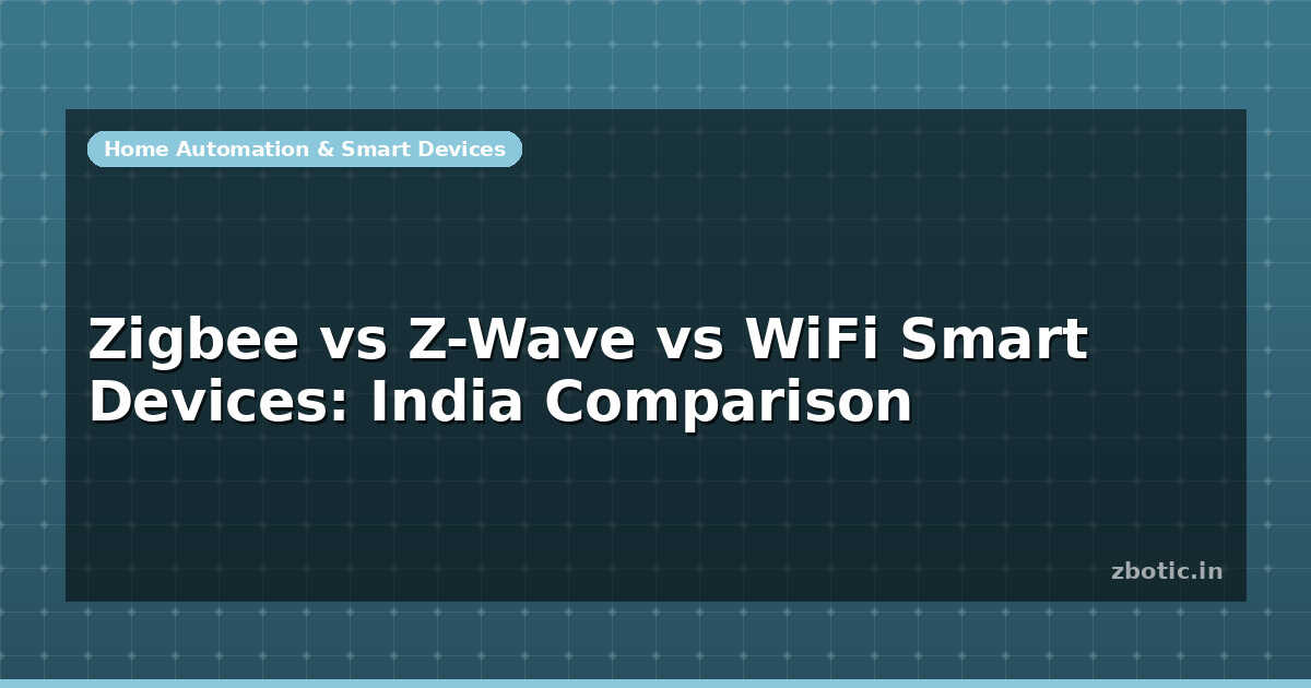 Zigbee vs Z-Wave vs WiFi Smart Devices: India Comparison - Zbotic