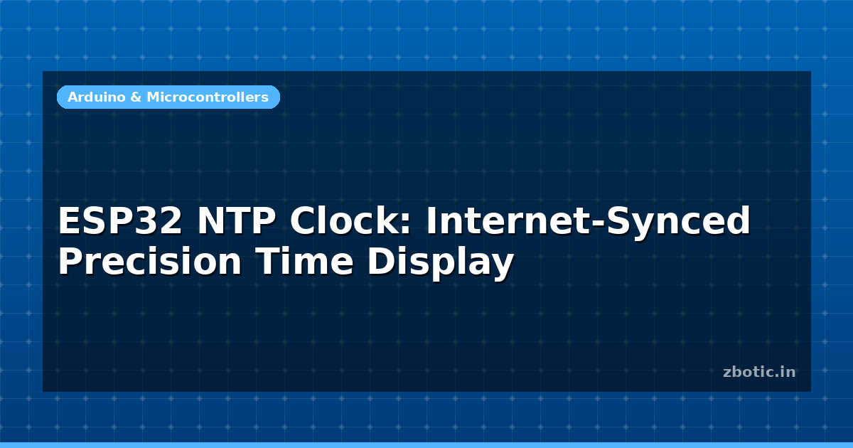 ESP32 NTP Clock: Internet-Synced Precision Time Display - Zbotic