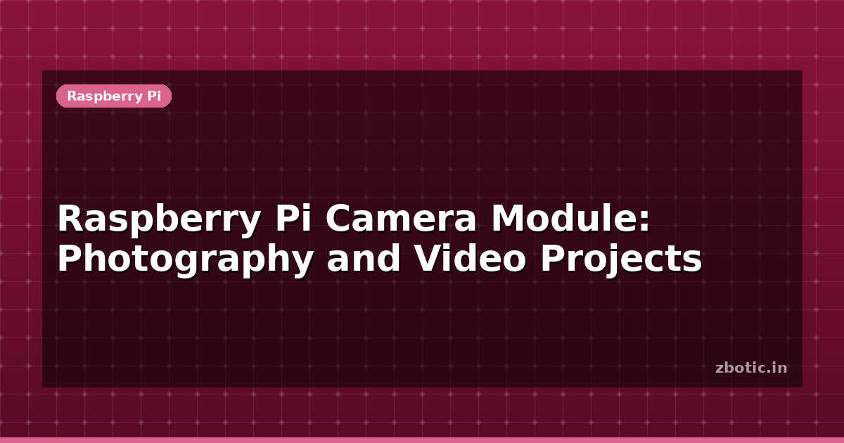 Raspberry Pi Camera Module: Photography & Video Projects | Zbotic